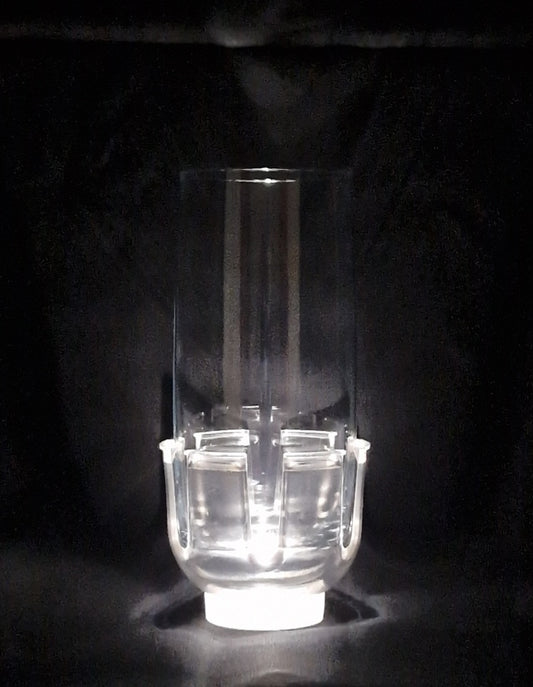 2er-Set beleuchtetes Partyglas (weiß)