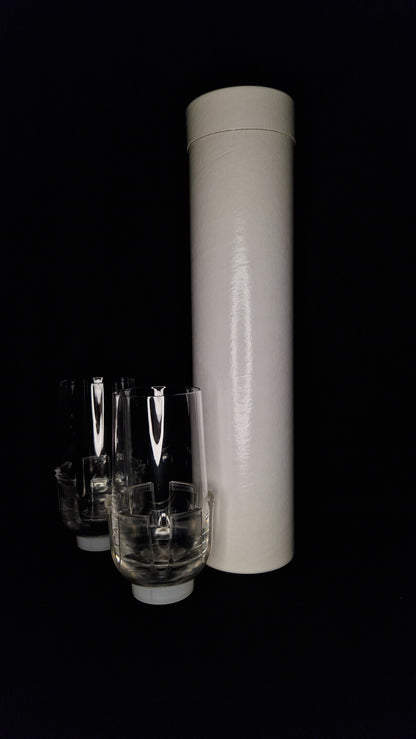 2er-Set beleuchtetes Partyglas (weiß)