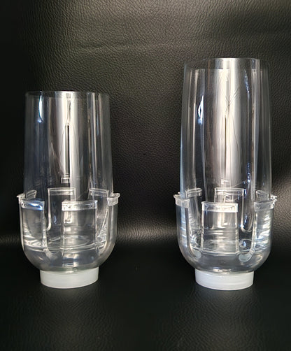 2er-Set beleuchtetes Partyglas (weiß)